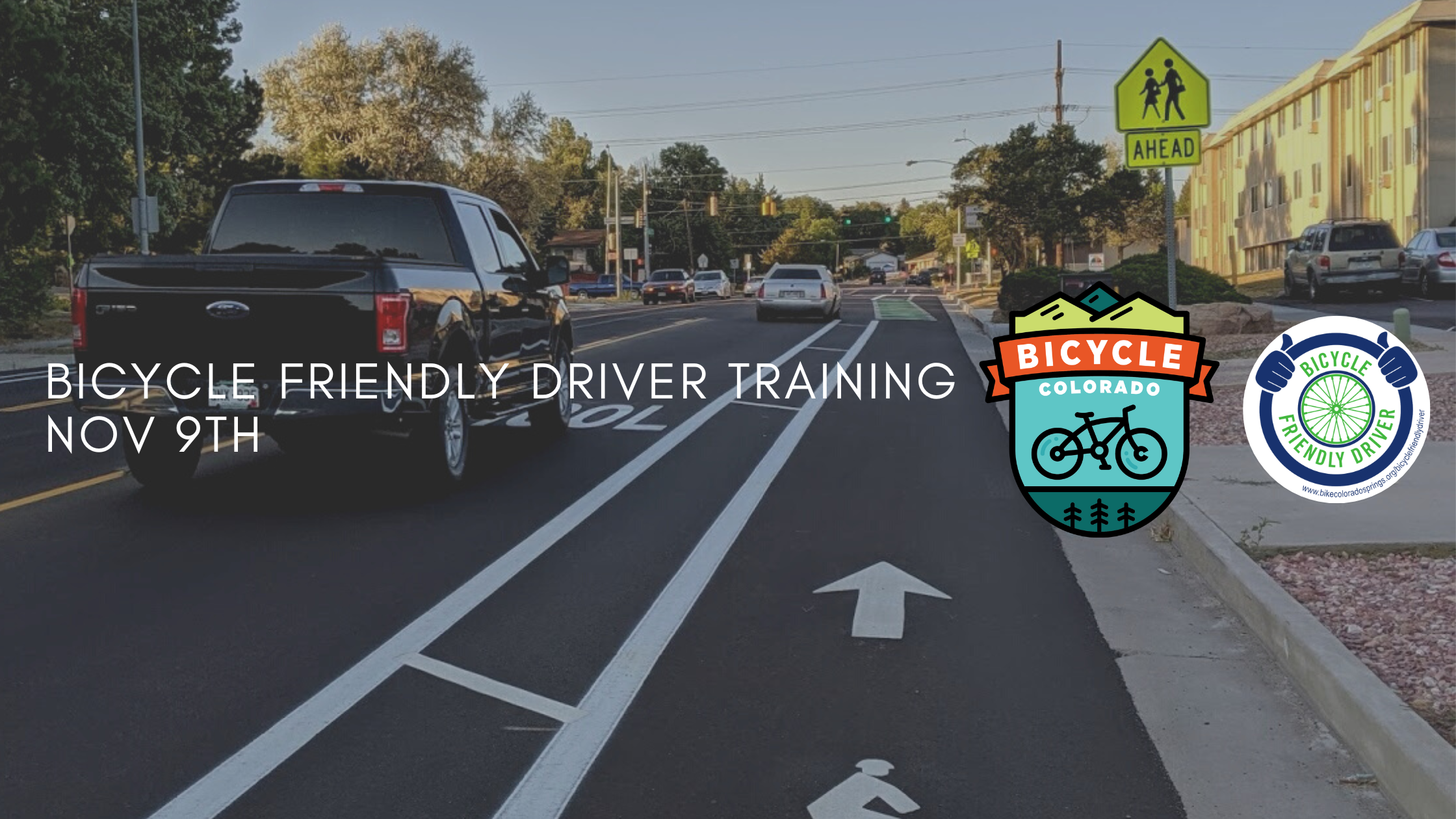 Join Bicycle Colorado’s Bicycle Friendly Driver Training On Nov 9th